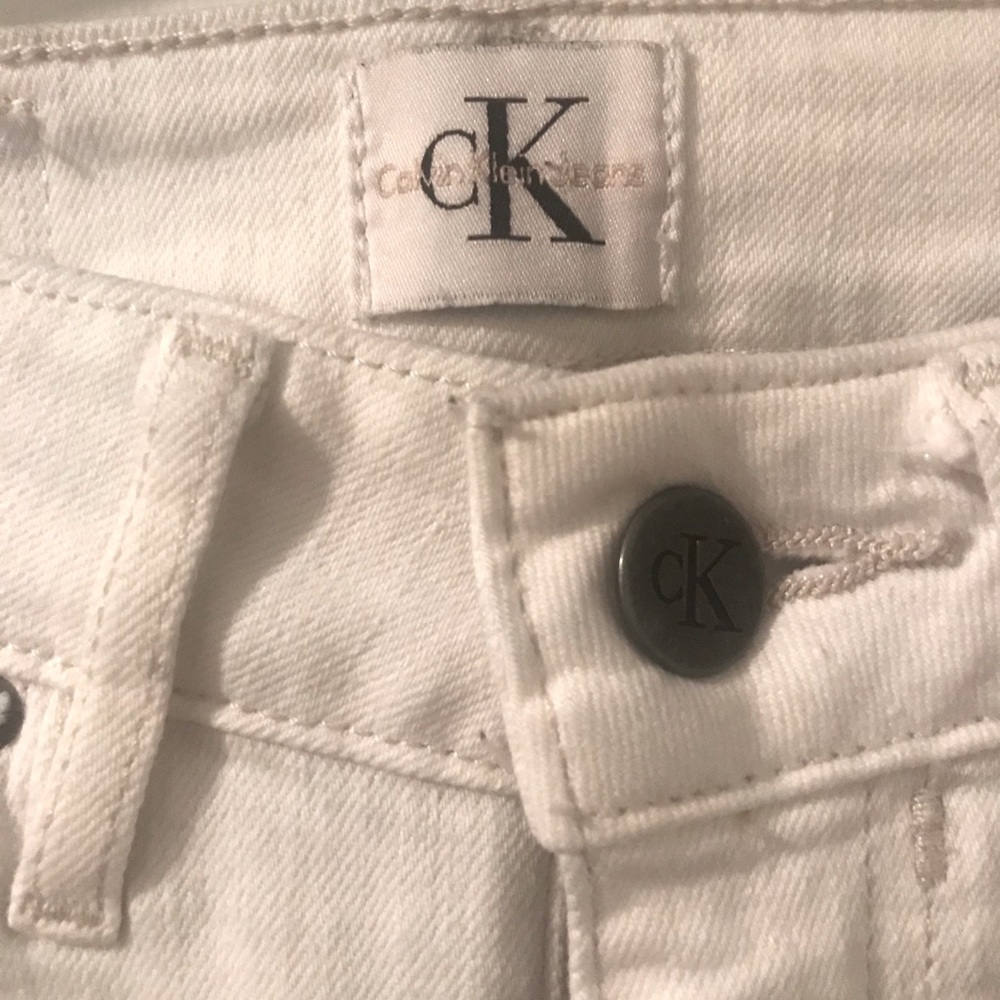 Calvin Klein distressed skinny jeans